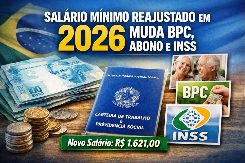 salário mínimo reajustado em 2026